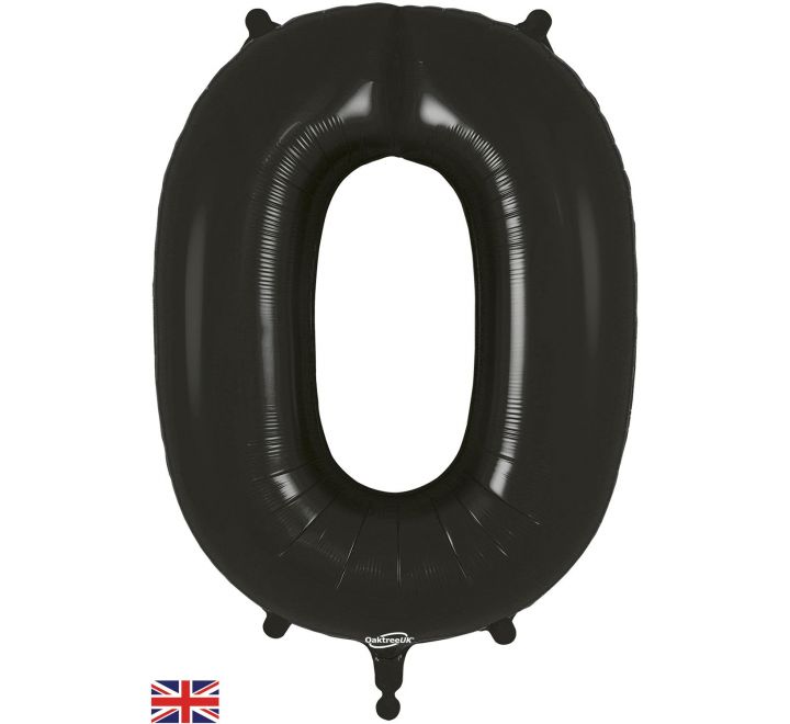 JUMBO NUMBER - 0 - BLACK