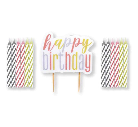 CANDLE - HAPPY BIRTHDAY - ROSE GOLD