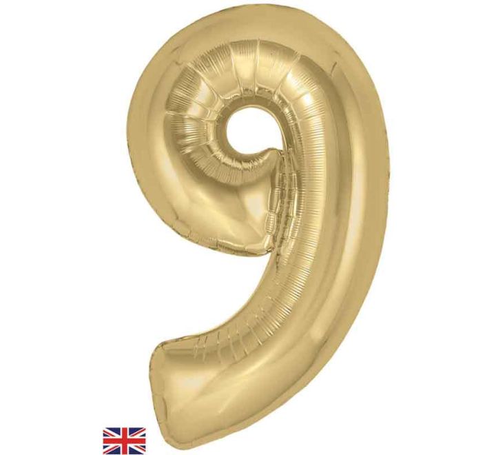 JUMBO NUMBER - 9 - GOLD SILK