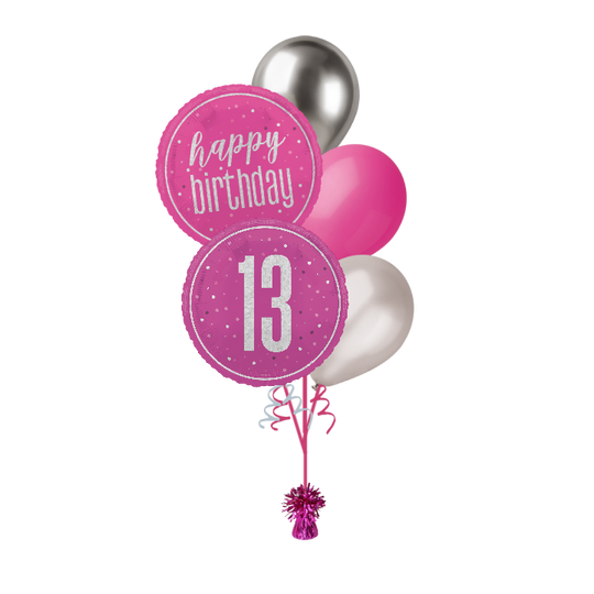 BOUQUET - 13th BIRTHDAY - PINK GLITZ