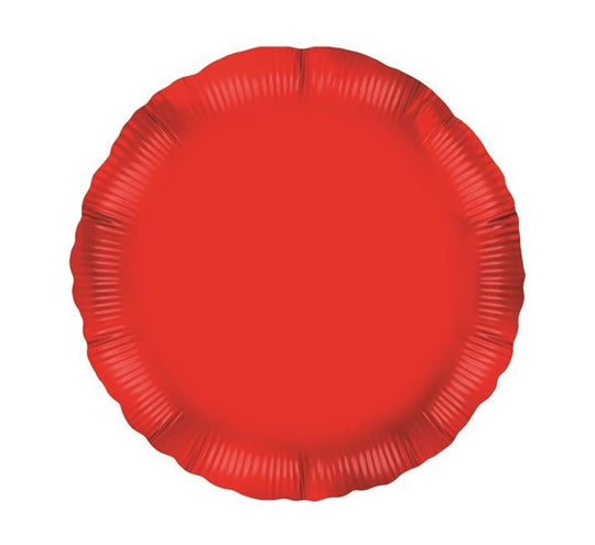 METALLIC - CIRCLE - RED