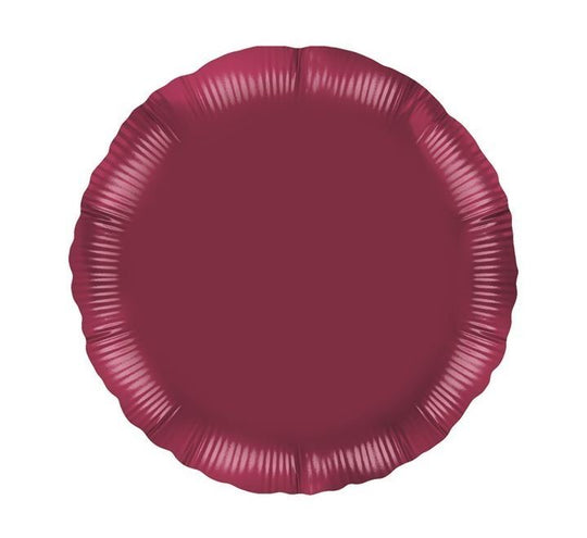 METALLIC - CIRCLE - BURGUNDY