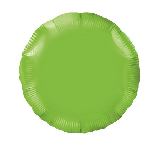 METALLIC - CIRCLE - LIME GREEN