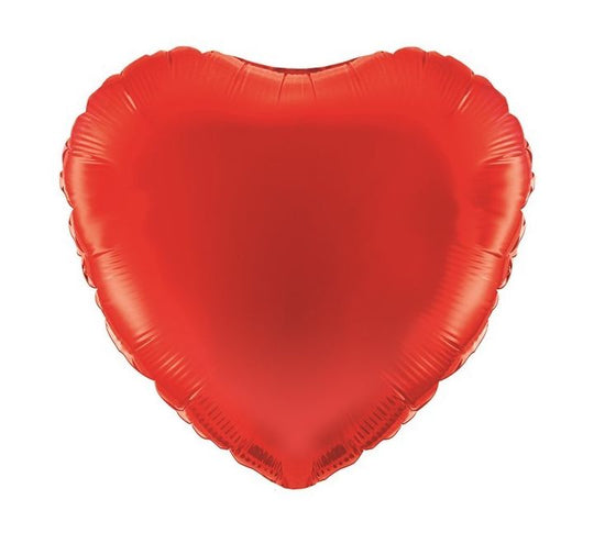 METALLIC - HEART - RED