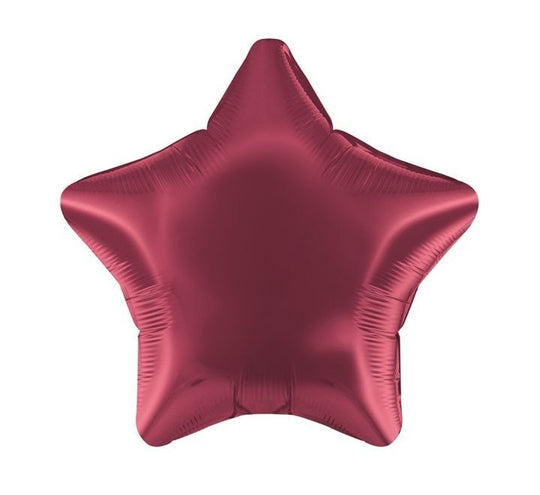 METALLIC - STAR - BURGUNDY