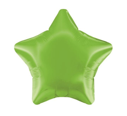 METALLIC - STAR - LIME GREEN