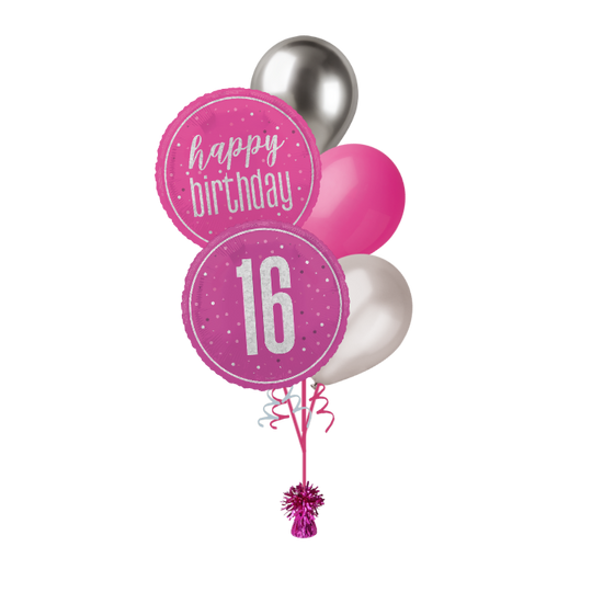 BOUQUET - 16th BIRTHDAY - PINK GLITZ