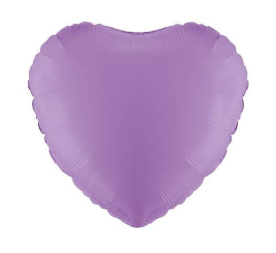 METALLIC - HEART - LAVENDAR