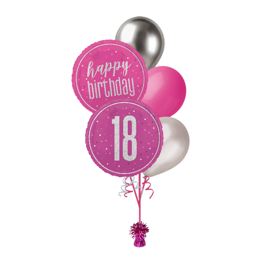 BOUQUET - 18th BIRTHDAY - PINK GLITZ