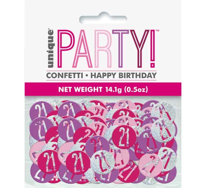 CONFETTI - 21st - PINK