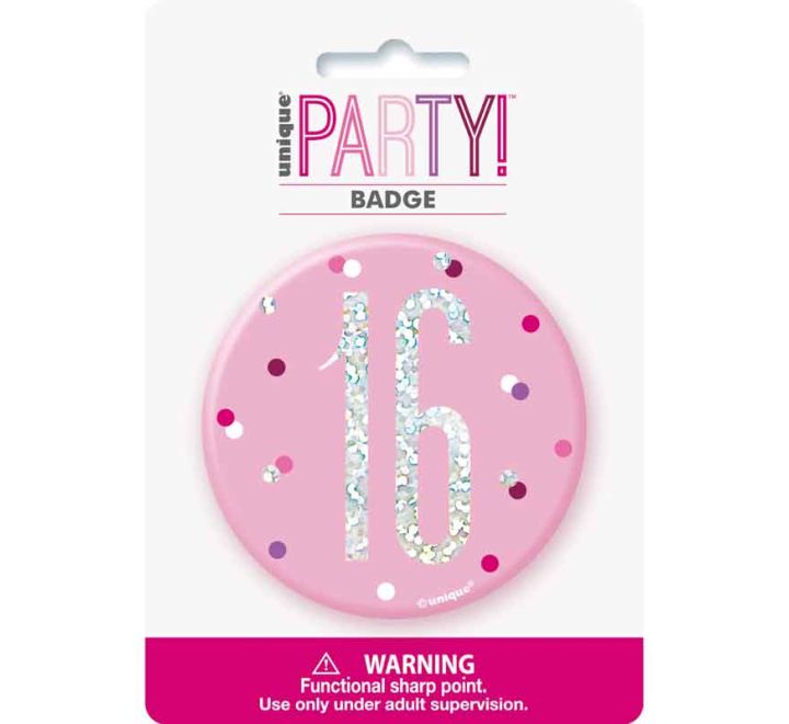 BADGE - 16th - PINK