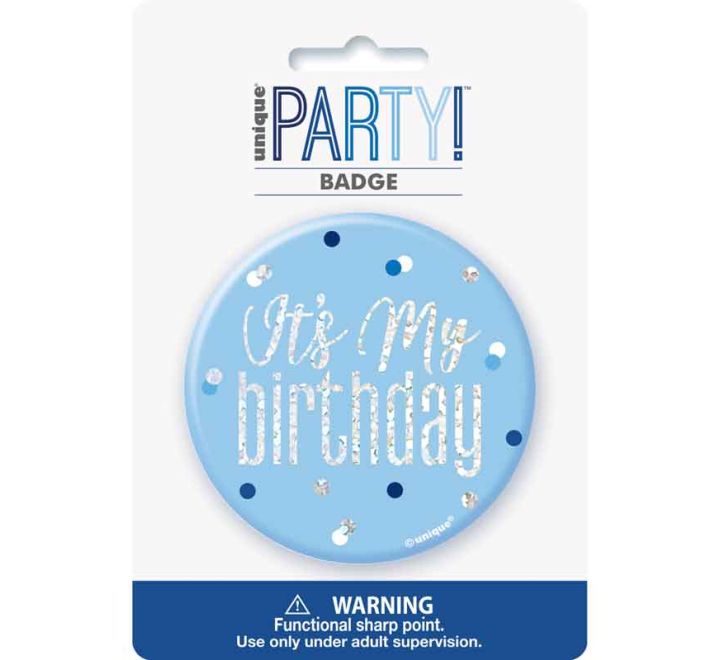 BADGE - IT'S MY BIRTHDAY - BLUE