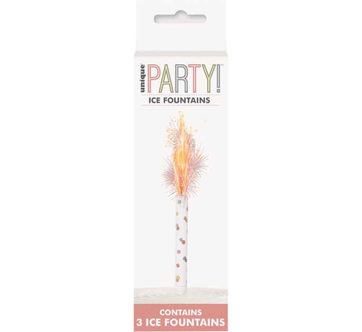 ICE FOUNTAINS - ROSE GOLD - PACK OF 3