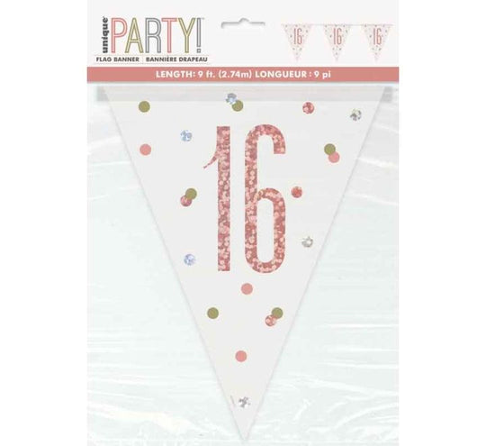 BUNTING - 16th - ROSE GOLD