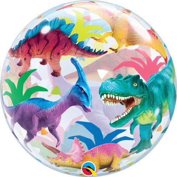 22" BUBBLE - COLOURFUL DINOSAURS-BUBBLE-Partica Party