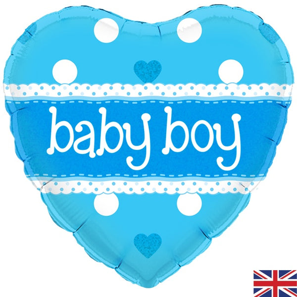 18" FOIL - BABY BOY - BLUE HEART