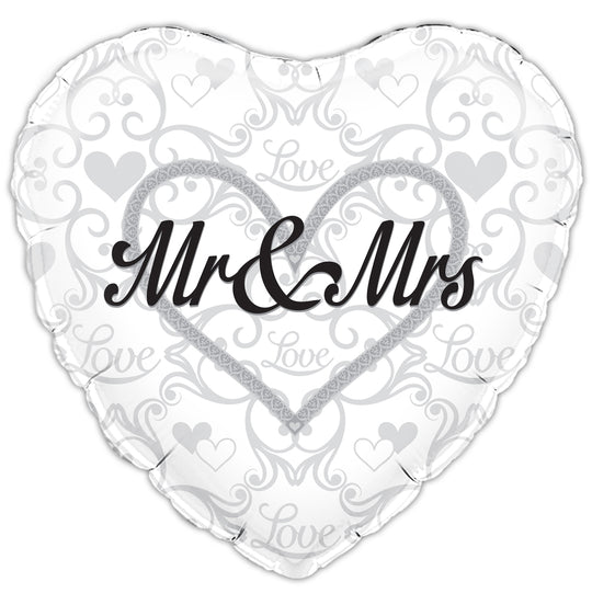 18" FOIL - MR & MRS