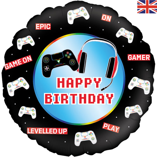 18" FOIL - CONTROLLER HAPPY BIRTHDAY