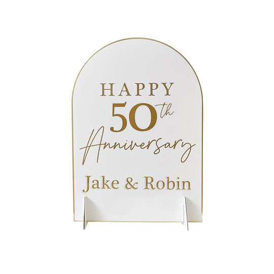 CUSTOMISABLE ANNIVERSRY SIGN