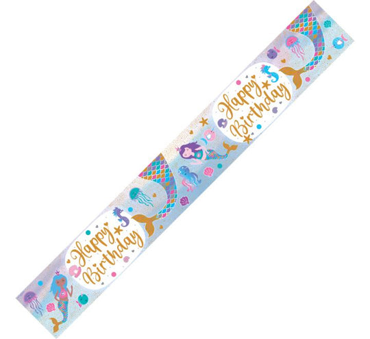 BANNER - SHIMMERING MERMAID BIRTHDAY