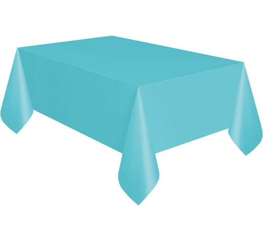 TABLECOVER - TERRIFIC TEAL - PLASTIC RECTANGLE