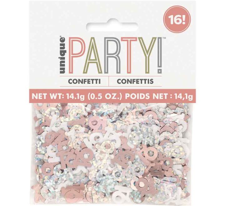 CONFETTI - 16th - ROSE GOLD GLITZ