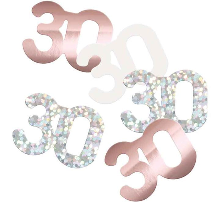 CONFETTI - 30th - ROSE GOLD GLITZ