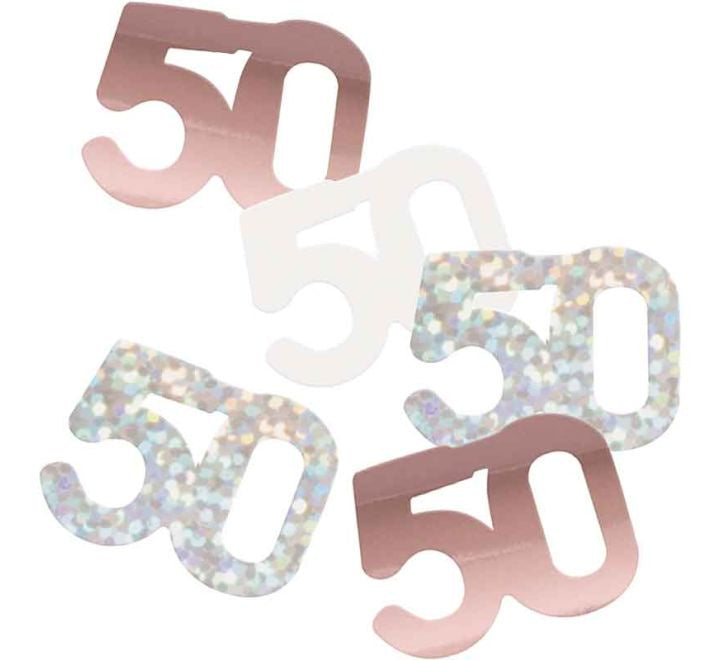 CONFETTI - 50th - ROSE GOLD GLITZ