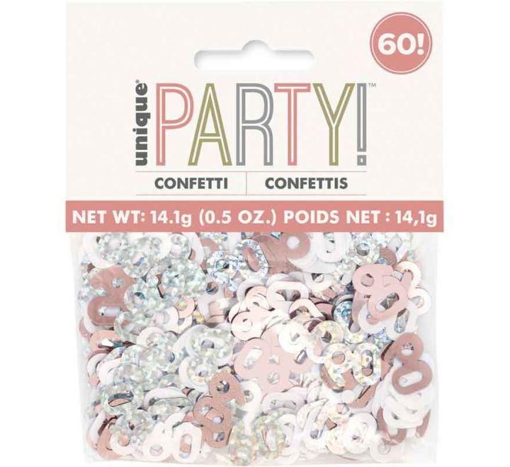 CONFETTI - 60th - ROSE GOLD GLITZ