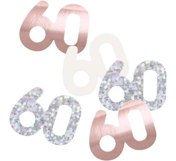 CONFETTI - 60th - ROSE GOLD GLITZ