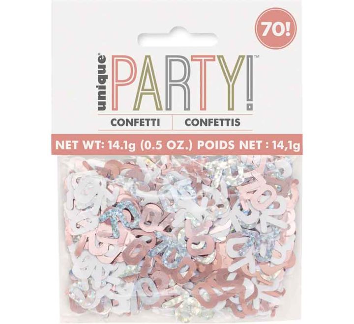 CONFETTI - 70th - ROSE GOLD GLITZ