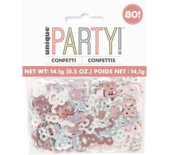 CONFETTI - 80th - ROSE GOLD GLITZ