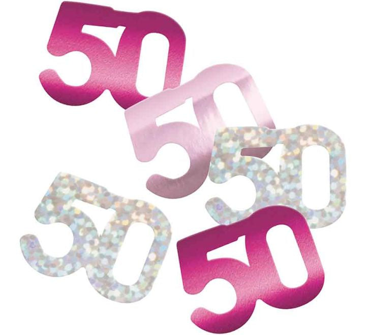 CONFETTI - 50th - PINK GLITZ