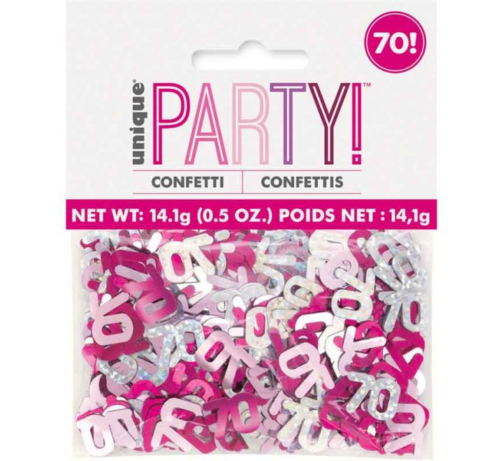 CONFETTI - 70th - PINK GLITZ