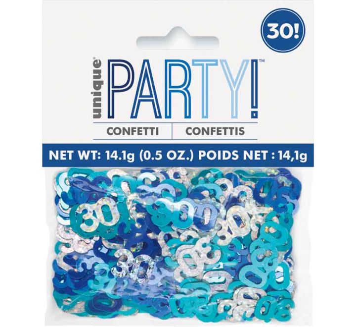 CONFETTI - 30th - BLUE GLITZ