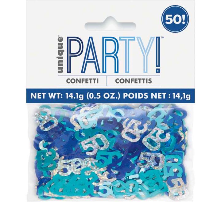 CONFETTI - 50th - BLUE GLITZ