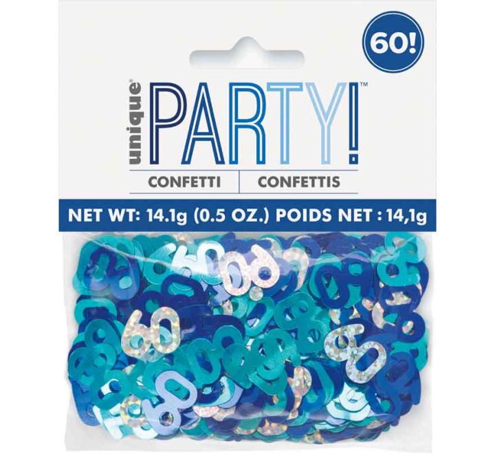 CONFETTI - 60th - BLUE GLITZ