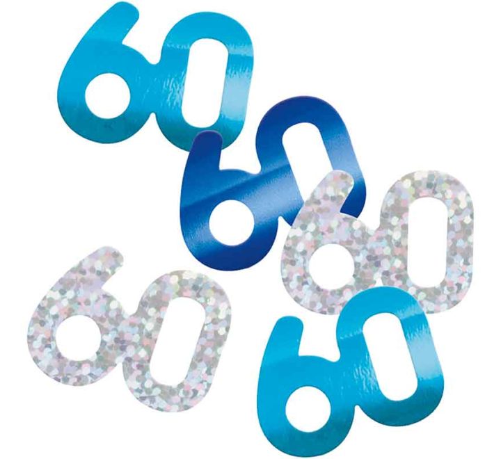 CONFETTI - 60th - BLUE GLITZ