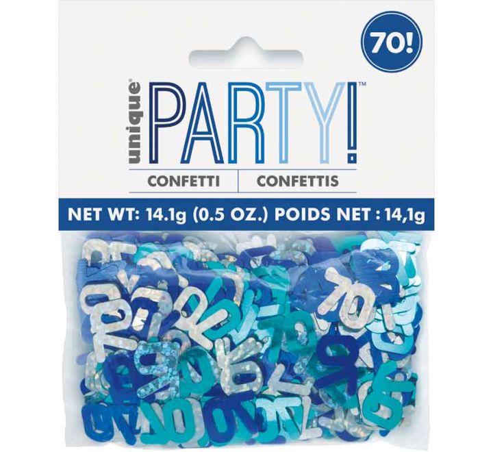 CONFETTI - 70th - BLUE GLITZ