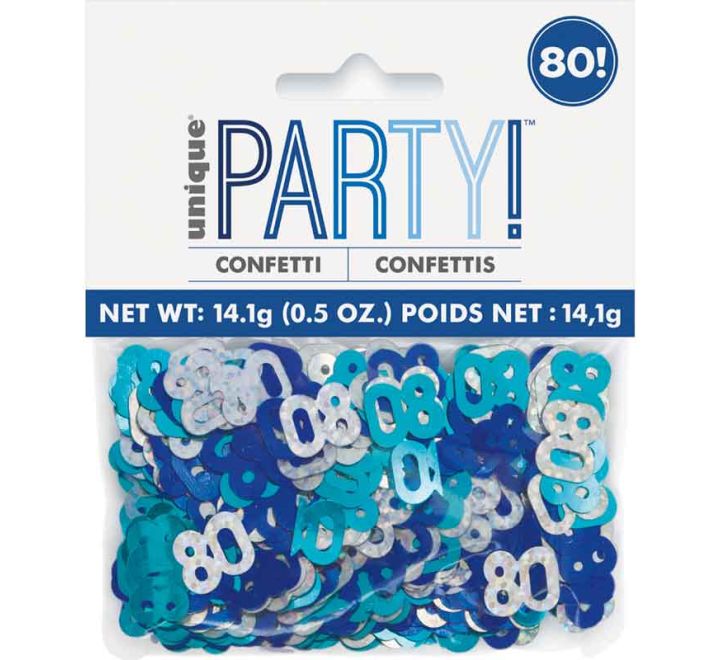 CONFETTI - 80th - BLUE GLITZ