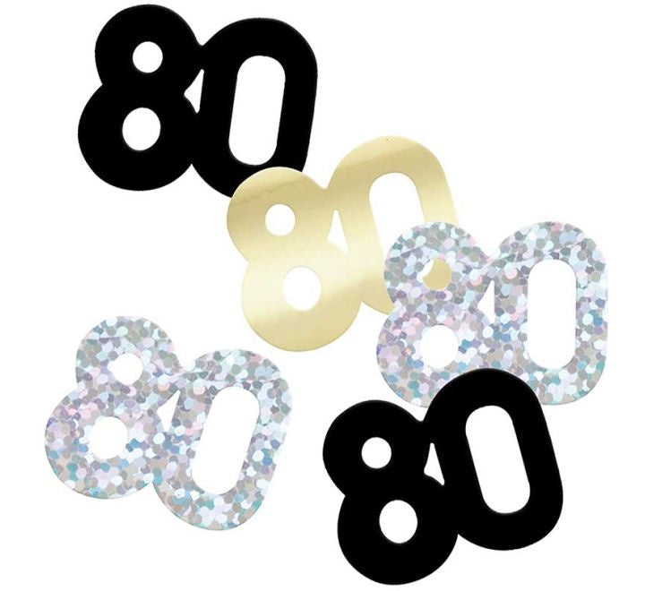 CONFETTI - 80th - BLACK GLITZ