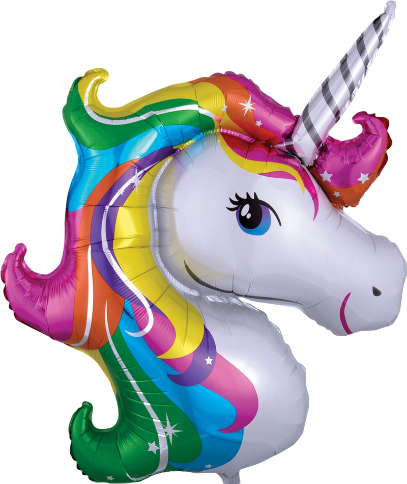 JUMBO FOIL - RAINBOW UNICORN