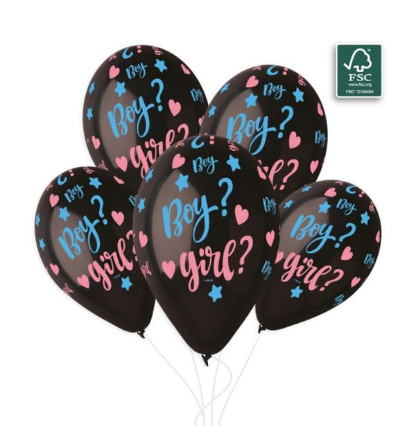 13" LATEX - BOY OR GIRL? - PACK OF 6