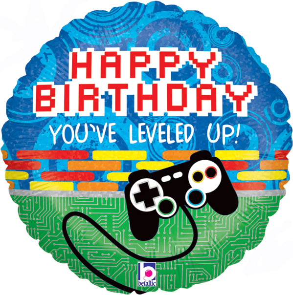 18" FOIL - GAME CONTROLLER BIRTHDAY