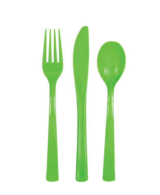 CUTLERY - LIME GREEN