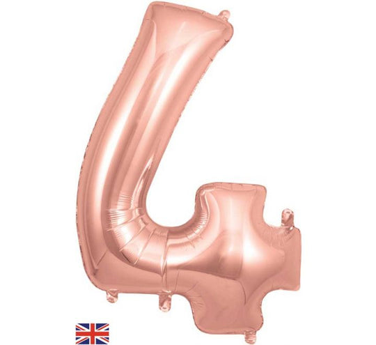 JUMBO NUMBER - 4 - ROSE GOLD