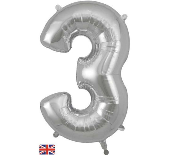 JUMBO NUMBER - 3 - SILVER