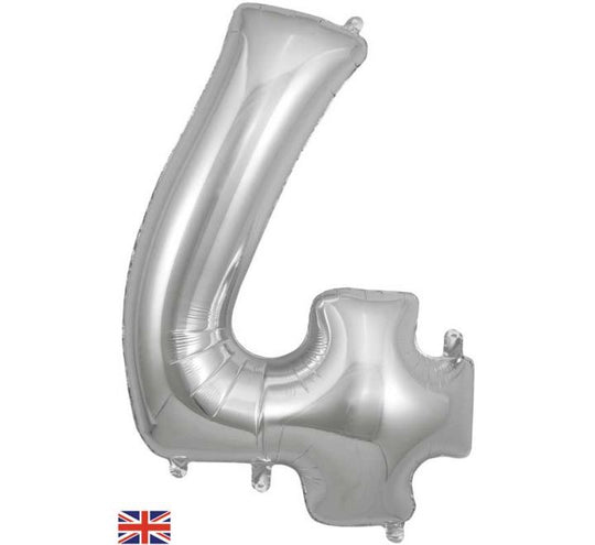 JUMBO NUMBER - 4 - SILVER