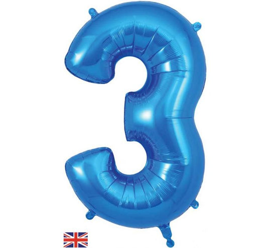 JUMBO NUMBER - 3 - BLUE