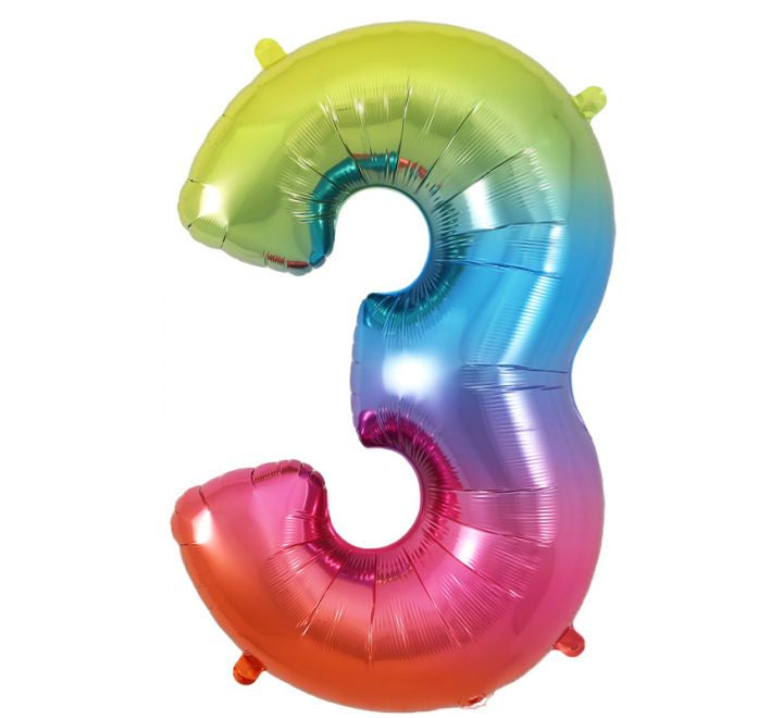 JUMBO NUMBER - 3 - RAINBOW